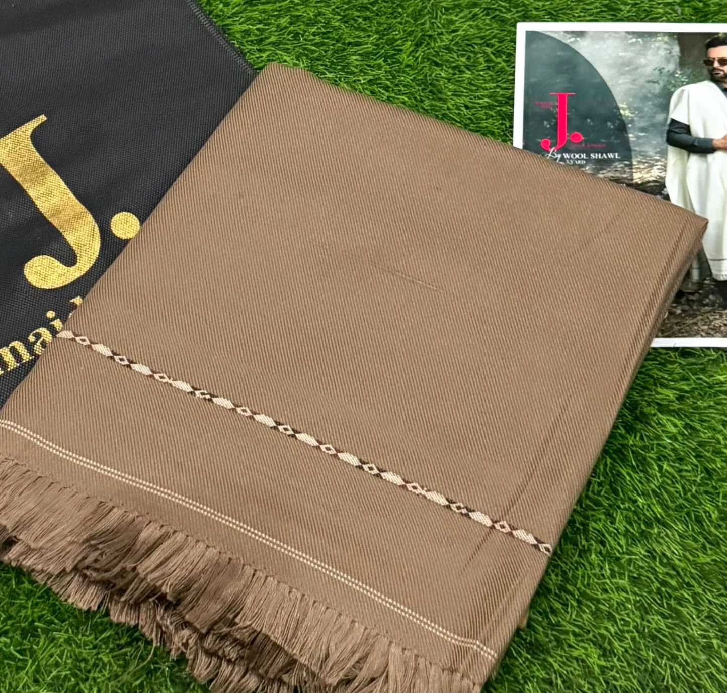 Men's Winter Wool shawl-copper 804