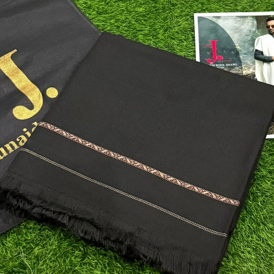 Men's Winter Wool shawl-Dark grey 801