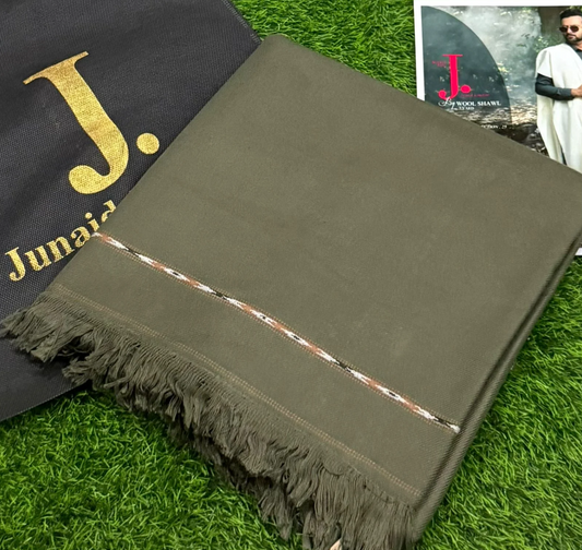 Men's Winter Wool Shawl-olive 805